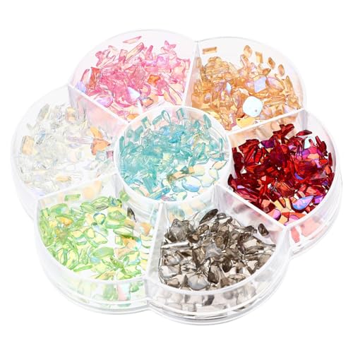 BELLIFFY 1 Box Nagelkunst Zubehör, Nageldekor, Salon Ornament, Zartes Nagelkunst, Maniküre Ornament, DIY Nagelzubehör, Nagelornamente, Nagelkristall, DIY Nagelkunst Charme, von BELLIFFY