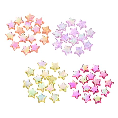 BELLIFFY 1 Beutel Fünfzackige Sternperlen Aus Acryl Für Schmuckherstellung Abstandsperlen Zur Dekoration Zubehör Für Halsketten Und Armbänder BELLIFFY 1 Beutel Fünfzackige Sternperlen Aus Acryl Für Schmuckherstellung Abstandsperlen Zur Dekoration Zubehör Für Halsketten Und Armbänder von BELLIFFY