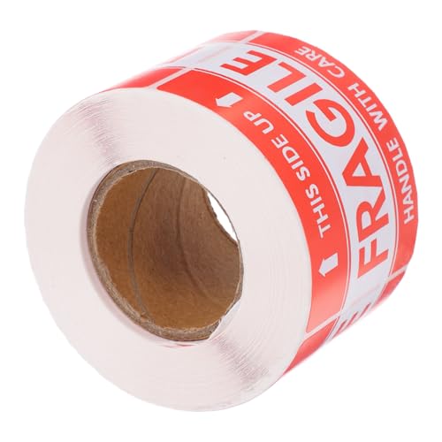 BELLIFFY 1 Rolle Versandverpackungsetiketten, Aufkleber Für Zerbrechliche Sendungen, Aufkleber Für Zerbrechliche Sendungen, Vorsichtsaufkleber, Etiketten Für Zerbrechliche Sendungen, von BELLIFFY