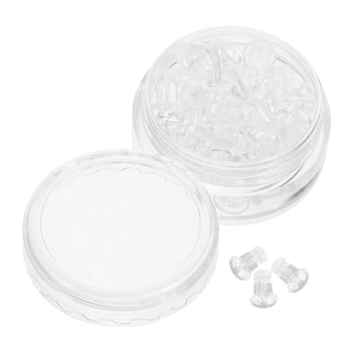 BELLIFFY 1 Schachtel Ohrring Verschluss Stopper Transparentem Kunststoff pro Box Leichte Langlebige Ohrstecker Rückseiten für Damen und Jugendliche Sicherer Ohrschmuck Zubehör für DIY BELLIFFY 1 Schachtel Ohrring Verschluss Stopper Transparentem Kunststoff pro Box Leichte Langlebige Ohrstecker Rückseiten für Damen und Jugendliche Sicherer Ohrschmuck Zubehör für DIY von BELLIFFY