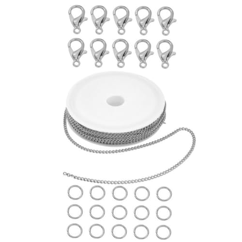 BELLIFFY 1 Set Kettendrehkombination, DIY Schmuckzubehör, Armbandherstellung, Verschlüsse, Kette, Schmuckherstellung, Schmuckherstellungsset, Schmuckdekorationskette, Metallverschluss, BELLIFFY 1 Set Kettendrehkombination, DIY Schmuckzubehör, Armbandherstellung, Verschlüsse, Kette, Schmuckherstellung, Schmuckherstellungsset, Schmuckdekorationskette, Metallverschluss, von BELLIFFY