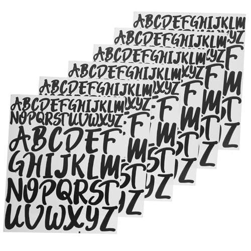BELLIFFY 10 Blatt Buchstabenaufkleber Aus Vinyl, Buchstabenaufkleber, Bulletinbuchstaben Für Draußen, Bulletinbuchstaben Für Tassen, Buchstaben Alphabet Aufkleber, Selbstklebender BELLIFFY 10 Blatt Buchstabenaufkleber Aus Vinyl, Buchstabenaufkleber, Bulletinbuchstaben Für Draußen, Bulletinbuchstaben Für Tassen, Buchstaben Alphabet Aufkleber, Selbstklebender von BELLIFFY
