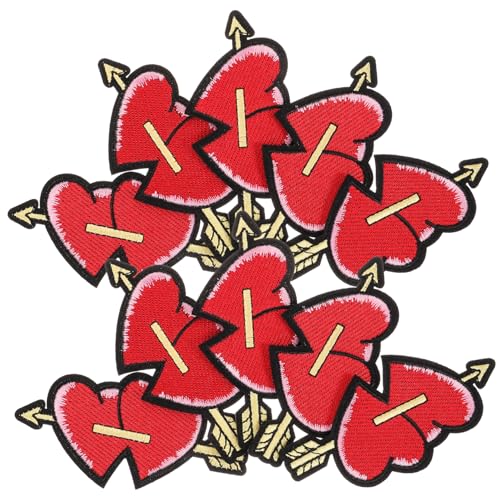 BELLIFFY 10 Stück Bestickte Stoffflicken, Kleidungsflicken, Aufnäher Zum Aufbügeln, Aufnäher Für Jacken, Kleiderflicken, Jackenflicken, Stickflicken, Kleidungsdekoflicken von BELLIFFY