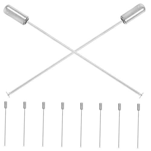BELLIFFY 10 Stück Broschennadeln Flache Kopfnadeln Hutnadeln Schmuckherstellung Kopfnadeln Corsagennadeln Schmuckherstellung Broschenstäbchen Einfache Broschenstäbchen Boutineer von BELLIFFY