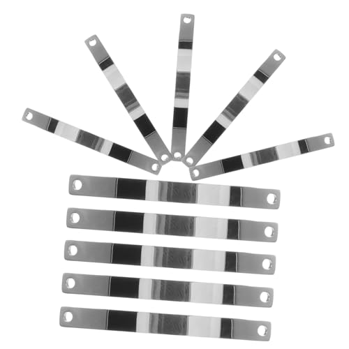 BELLIFFY 10 Stück Doppelloch Streifenverbinder, DIY Armband Ornamente, Armbandherstellungsmaterial, Schmuckherstellungsglieder, Balken, Verbindungsanhänger, Armbandherstellungsglieder, DIY BELLIFFY 10 Stück Doppelloch Streifenverbinder, DIY Armband Ornamente, Armbandherstellungsmaterial, Schmuckherstellungsglieder, Balken, Verbindungsanhänger, Armbandherstellungsglieder, DIY von BELLIFFY