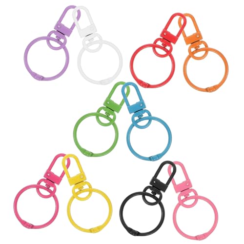 BELLIFFY 10 Stück Drehtür Schlüsselanhänger Karabinerverschlüsse Für Schmuck, Goldener Karabinerverschluss, Schlüsselanhängerverschlüsse, Karabiner Schlüsselanhänger Clips, Drehbare BELLIFFY 10 Stück Drehtür Schlüsselanhänger Karabinerverschlüsse Für Schmuck, Goldener Karabinerverschluss, Schlüsselanhängerverschlüsse, Karabiner Schlüsselanhänger Clips, Drehbare von BELLIFFY