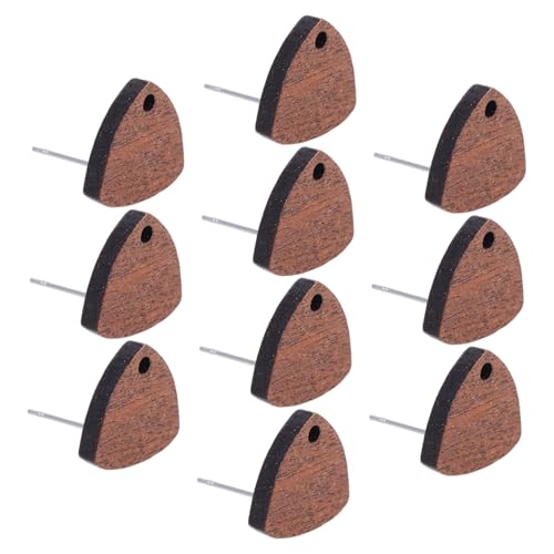 BELLIFFY 10 Stück Dreieckige Ohrstecker Aus Holz: Rohlinge Für Ohrringe Aus Holz – Schmuckzubehör Für Frauen Und Mädchen – Komfortables Design BELLIFFY 10 Stück Dreieckige Ohrstecker Aus Holz: Rohlinge Für Ohrringe Aus Holz – Schmuckzubehör Für Frauen Und Mädchen – Komfortables Design von BELLIFFY