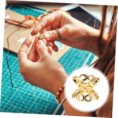 BELLIFFY 10 Stück Teiliges Doppelseitige Perlkappen aus Robustem Kupfer Schmuckzubehör für DIY Armbänder und Halsketten Spacer Perlen für Individuelle Schmuckherstellung Modische BELLIFFY 10 Stück Teiliges Doppelseitige Perlkappen aus Robustem Kupfer Schmuckzubehör für DIY Armbänder und Halsketten Spacer Perlen für Individuelle Schmuckherstellung Modische von BELLIFFY