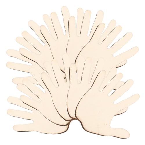 BELLIFFY 10 Stück Teiliges Handförmiger Holz Dekorplatten Unbehandelte DIY Holzschnitte für Bastelprojekte Partydeko und Klassenzimmeraktivitäten Langlebig und Fein Geschliffen BELLIFFY 10 Stück Teiliges Handförmiger Holz Dekorplatten Unbehandelte DIY Holzschnitte für Bastelprojekte Partydeko und Klassenzimmeraktivitäten Langlebig und Fein Geschliffen von BELLIFFY