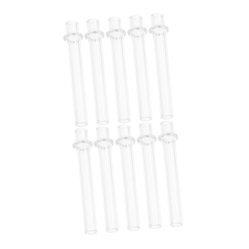 BELLIFFY 10 Stück Teiliges Klarer Dochtrohre Hitzebeständig Ersatzteile für Kerosinlaternen Vielseitig Einsetzbar für Innenraumdekoration Outdoor Camping und Besondere Anlässe Einfach zu von BELLIFFY