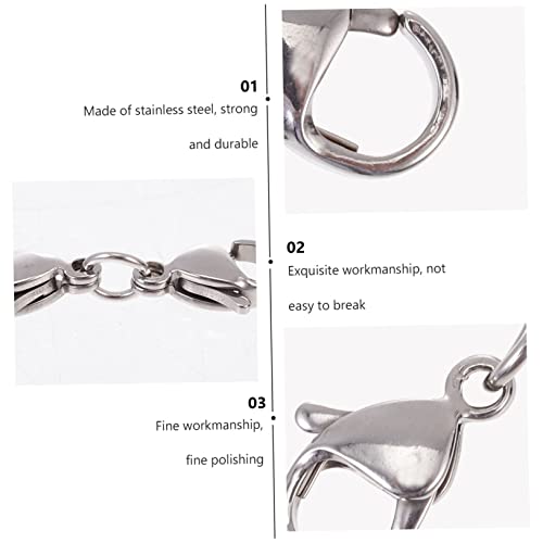 BELLIFFY 10 Stück Teiliges Lobster Verschlüsse Multifunktionale Schmuckverbinder für DIY Armbänder Halsketten und Taschen Praktisch zum Verlängern und Reparieren von Schmuck BELLIFFY 10 Stück Teiliges Lobster Verschlüsse Multifunktionale Schmuckverbinder für DIY Armbänder Halsketten und Taschen Praktisch zum Verlängern und Reparieren von Schmuck von BELLIFFY