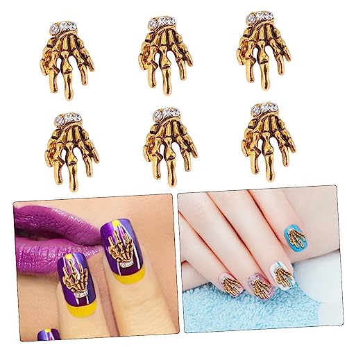BELLIFFY 10 Stück Teiliges Nail Art Alloy Skelett Hand Nagelbohrer DIY Nageldekor für Natürliche und Künstliche Nägel Vielseitig für Uv Gel Nagellack und Körperkunst Geeignet BELLIFFY 10 Stück Teiliges Nail Art Alloy Skelett Hand Nagelbohrer DIY Nageldekor für Natürliche und Künstliche Nägel Vielseitig für Uv Gel Nagellack und Körperkunst Geeignet von BELLIFFY