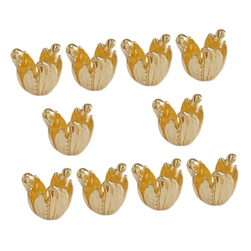 BELLIFFY 10 Stück Teiliges Perlenkappen Blumenanhänger für Schmuckherstellung Legierung Spacer Perlenkappen für Armbänder Halsketten Ohrringe Vielseitige Diy Charms für Bastler und Profis BELLIFFY 10 Stück Teiliges Perlenkappen Blumenanhänger für Schmuckherstellung Legierung Spacer Perlenkappen für Armbänder Halsketten Ohrringe Vielseitige Diy Charms für Bastler und Profis von BELLIFFY