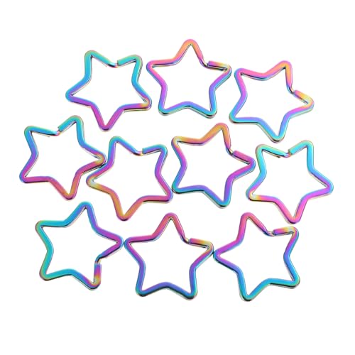 BELLIFFY 10 Stück Teiliges Schlüsselanhänger in Pentagramm form Praktische Schlüsselanhänger Zubehör für DIY Schmuck Lederarbeiten Vielseitig Einsetzbar Robust Verarbeitet Kleine BELLIFFY 10 Stück Teiliges Schlüsselanhänger in Pentagramm form Praktische Schlüsselanhänger Zubehör für DIY Schmuck Lederarbeiten Vielseitig Einsetzbar Robust Verarbeitet Kleine von BELLIFFY