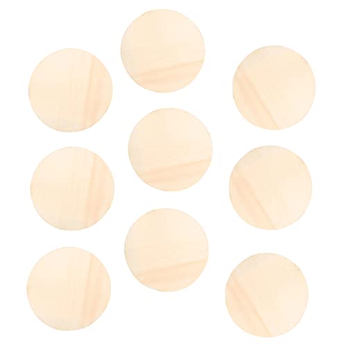 BELLIFFY 10 Stück Teiliges Unbehandelte Holzscheiben zum Basteln Runde Holzplatten für DIY Dekorationen Naturholz für Schlüsselanhänger und Projekte von BELLIFFY