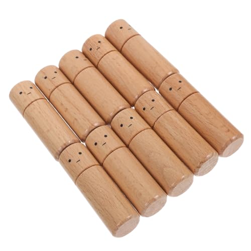 BELLIFFY 10 Stück Unfertige Holzpuppen für DIY Malen Basteln Natürliche Holzfiguren für Originelle Frühkindliche Raumdekoration von BELLIFFY