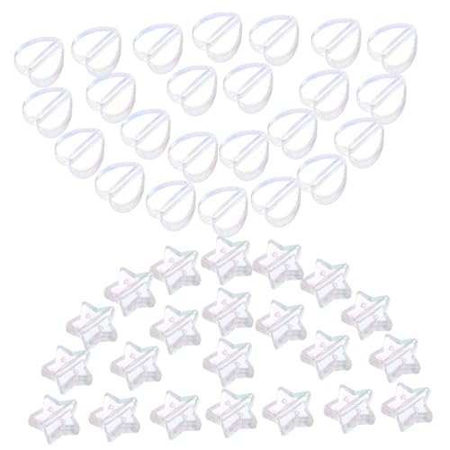 BELLIFFY 100 Stück DIY Armband Halskettenperlen, Abstandsperlen, Charm Perlen, Ohrringe, DIY Perlen, Lose Acrylperlen, Bastelperlen, Handarbeitsperlen, Space Perlen, Acrylperlen Für von BELLIFFY