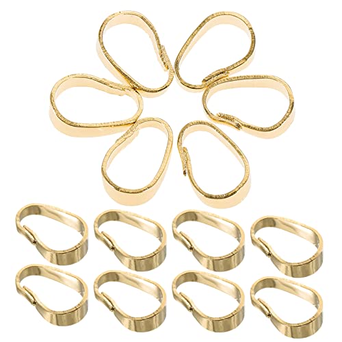 BELLIFFY 100 Stück Halsketten Anhänger Verschluss, DIY Schmuckverschluss, Anhänger Verbinder Für DIY Anhänger, Schnallenverschlüsse, Kettenverbinder, DIY Halskettenverbinder, Halsketten von BELLIFFY