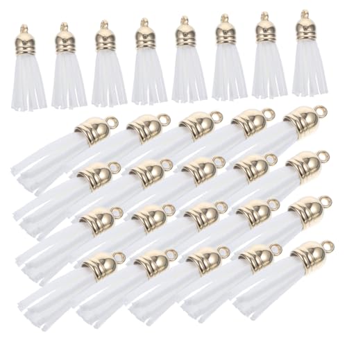 BELLIFFY 100 Stück Lederquastenanhänger Für Schlüsselanhänger Schulranzen Und Handtaschen Zubehör Zur Schmuckherstellung Und Bastelprojekten BELLIFFY 100 Stück Lederquastenanhänger Für Schlüsselanhänger Schulranzen Und Handtaschen Zubehör Zur Schmuckherstellung Und Bastelprojekten von BELLIFFY