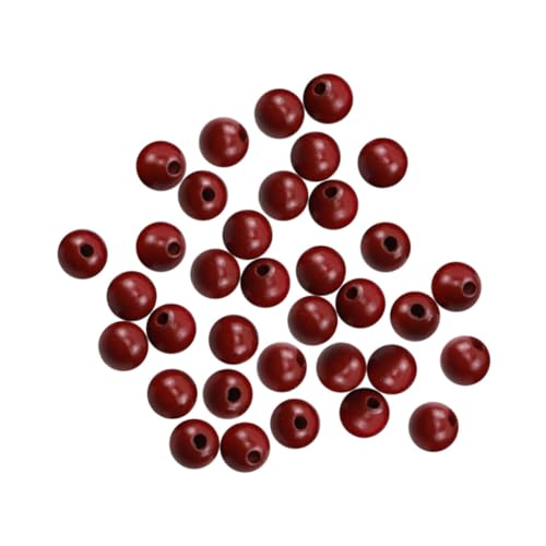 BELLIFFY 100 Stück Massivholzperlen Für Armbänder, Schmuck, Bastelperlen, DIY Holzperlen, Handarbeit, Holzperlen, Lose Abstandsperlen, Massenperlen, Lose Perlen Für Schmuck, Perlen Zur von BELLIFFY