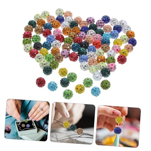 BELLIFFY 100 Stück Strass Spacer Perlen für Schmuckherstellung DIY Armband Halskette Bastelperlen für Kreative Schmuckdesigns BELLIFFY 100 Stück Strass Spacer Perlen für Schmuckherstellung DIY Armband Halskette Bastelperlen für Kreative Schmuckdesigns von BELLIFFY