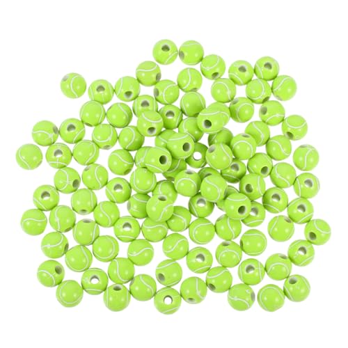 BELLIFFY 100 Stück Teiliges Acryl perlen Tennisball motiv Lose Sportschmuck perlen für Armband Halskettenherstellung DIY Bastelset für Erwachsene Vielseitig Einsetzbar Kreative BELLIFFY 100 Stück Teiliges Acryl perlen Tennisball motiv Lose Sportschmuck perlen für Armband Halskettenherstellung DIY Bastelset für Erwachsene Vielseitig Einsetzbar Kreative von BELLIFFY