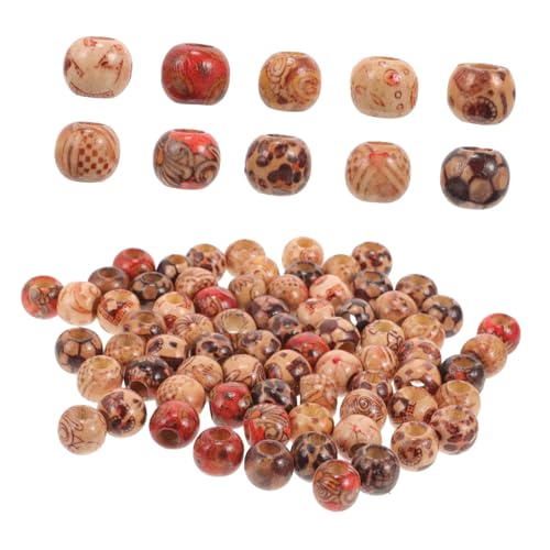 BELLIFFY 100 Stück Vintage Holzperlen Runde Naturperlen zum Basteln DIY Schmuck Spacer Perlen für Armband Halskette Handwerk Zubehör BELLIFFY 100 Stück Vintage Holzperlen Runde Naturperlen zum Basteln DIY Schmuck Spacer Perlen für Armband Halskette Handwerk Zubehör von BELLIFFY