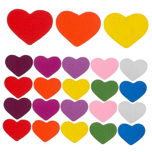 BELLIFFY 100Stücke Herz Holz Bastelsets Bezaubernde Holzherzen für DIY Projekte Kindersichere Holzornamente Bunten Farben für Hochzeitsdekoration und Kreative Handwerksarbeiten BELLIFFY 100Stücke Herz Holz Bastelsets Bezaubernde Holzherzen für DIY Projekte Kindersichere Holzornamente Bunten Farben für Hochzeitsdekoration und Kreative Handwerksarbeiten von BELLIFFY