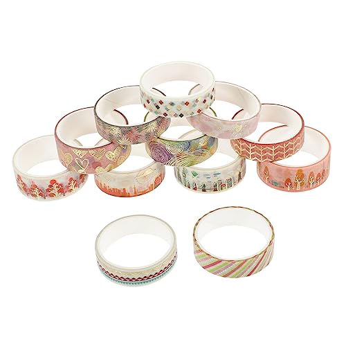 BELLIFFY 12 Rollen Heißprägeband, Washi Klebeband, Scrapbooking Aufkleber, Dekorative Bänder, Klebeband Für Journaling, Scrapbook, DIY Bänder, Scrapbook Dekorationsband, Washi Papierband, BELLIFFY 12 Rollen Heißprägeband, Washi Klebeband, Scrapbooking Aufkleber, Dekorative Bänder, Klebeband Für Journaling, Scrapbook, DIY Bänder, Scrapbook Dekorationsband, Washi Papierband, von BELLIFFY