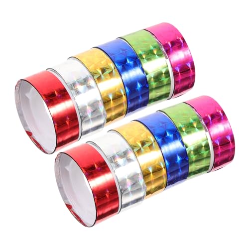 BELLIFFY 12 Rollen Quadratisches Klebeband Scrapbooking Zubehör Dekoratives Bastelband Verpackungsband Fotobänder Schrottbuchbänder Bezauberndes Klebeband Metallisches Papierband BELLIFFY 12 Rollen Quadratisches Klebeband Scrapbooking Zubehör Dekoratives Bastelband Verpackungsband Fotobänder Schrottbuchbänder Bezauberndes Klebeband Metallisches Papierband von BELLIFFY