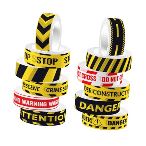 BELLIFFY 12 Rollen Teiliges Transparentes Warnslogan Klebeband Set Selbstklebendes Scrapbooking Tape mit Klarem Muster Leicht Abreißbar Rückstandsfrei Für Bastelprojekte Papierarbeiten und BELLIFFY 12 Rollen Teiliges Transparentes Warnslogan Klebeband Set Selbstklebendes Scrapbooking Tape mit Klarem Muster Leicht Abreißbar Rückstandsfrei Für Bastelprojekte Papierarbeiten und von BELLIFFY