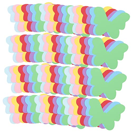 BELLIFFY 140 Stück Teiliges Buntes Diy Papier Ausschnitte für Schmetterlingsmotiven für Schul und Kindergarten Dekoration Bastelprojekte Klassenzimmergestaltung und Partyverzierungen von BELLIFFY