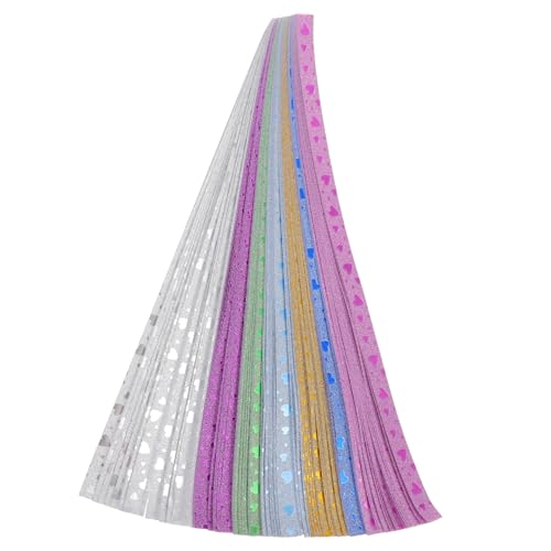 BELLIFFY 140 Stück Teiliges Origami Bunte Farben mit Glanz Faltpapier für DIY Sterne Handwerksprojekte Bastelpapier für Dekoration Geschenk Schulunterricht Kreative Papiersterne von BELLIFFY