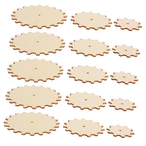 BELLIFFY 15 Stück Teiliges Holzräder Bastelset Natürlichem Holz Vielseitige Holzscheiben für DIY Projekte Malspaß und Kreative Heimdekoration BELLIFFY 15 Stück Teiliges Holzräder Bastelset Natürlichem Holz Vielseitige Holzscheiben für DIY Projekte Malspaß und Kreative Heimdekoration von BELLIFFY