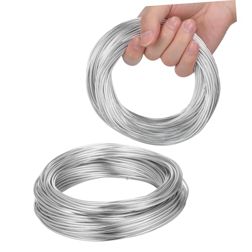 BELLIFFY 2 Rollen Flexibler Aluminium draht Formbarer Basteldraht für Schmuckherstellung Modellbau DIY Kunsthandwerk Bonsai Training und Wohnkultur Langlebig und Leicht Handhabbar BELLIFFY 2 Rollen Flexibler Aluminium draht Formbarer Basteldraht für Schmuckherstellung Modellbau DIY Kunsthandwerk Bonsai Training und Wohnkultur Langlebig und Leicht Handhabbar von BELLIFFY