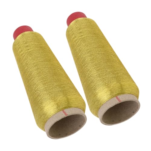 BELLIFFY 2 Rollen Nähgarn, Metallisches Stickgarn, Reflektierende Glitzergarnspule Zum Weben, Basteln, Basteln, Heimwerken BELLIFFY 2 Rollen Nähgarn, Metallisches Stickgarn, Reflektierende Glitzergarnspule Zum Weben, Basteln, Basteln, Heimwerken von BELLIFFY