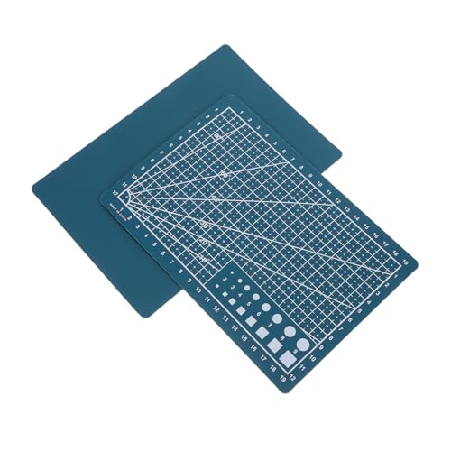 BELLIFFY 2 Stück Doppelseitige Schneidematte Selbstheilende PVC Bastelunterlage mit Rasterlinien für Bastelprojekte für Quilting und Arbeiten von BELLIFFY