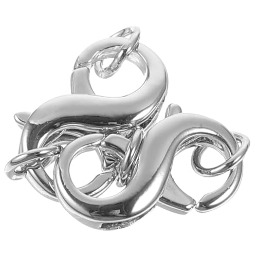 BELLIFFY 2 Stück Karabinerverschluss Für Schmuckketten, Metall Karabinerverschlüsse, DIY Verschlüsse, Schmuckverschlüsse, Verlängerungsverschluss, Armbandverschlüsse, Halsketten BELLIFFY 2 Stück Karabinerverschluss Für Schmuckketten, Metall Karabinerverschlüsse, DIY Verschlüsse, Schmuckverschlüsse, Verlängerungsverschluss, Armbandverschlüsse, Halsketten von BELLIFFY