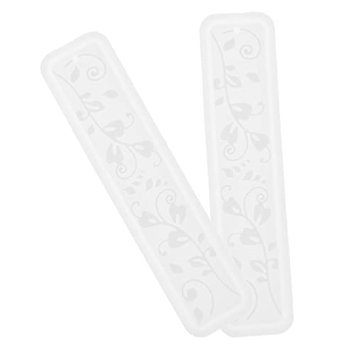 BELLIFFY 2 Stück Silikonform für Lesezeichen DIY Rechteckform für Epoxidharz Wiederverwendbare Gießform für Lesezeichen Bastelprojekte und Schmuckherstellung von BELLIFFY