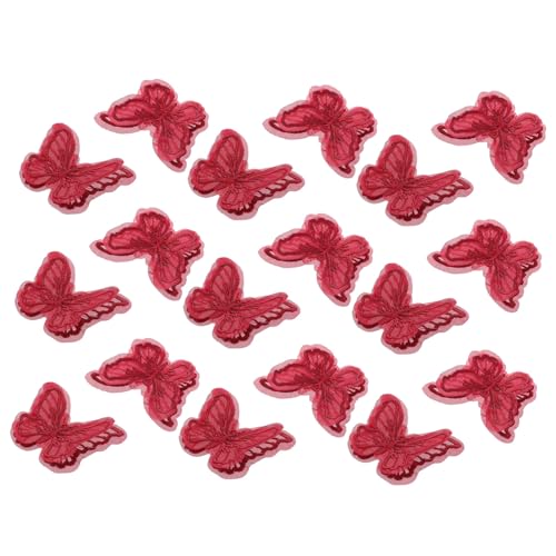 BELLIFFY 20 Stück Bestickter Spitzenschmetterling Schmetterlingsverzierungen Schmetterlingsnäher auf Trimmfleck nähen Spitzen-Schmetterlingsapplikationen Spitzen-Schmetterlingsaufnäher rot BELLIFFY 20 Stück Bestickter Spitzenschmetterling Schmetterlingsverzierungen Schmetterlingsnäher auf Trimmfleck nähen Spitzen-Schmetterlingsapplikationen Spitzen-Schmetterlingsaufnäher rot von BELLIFFY