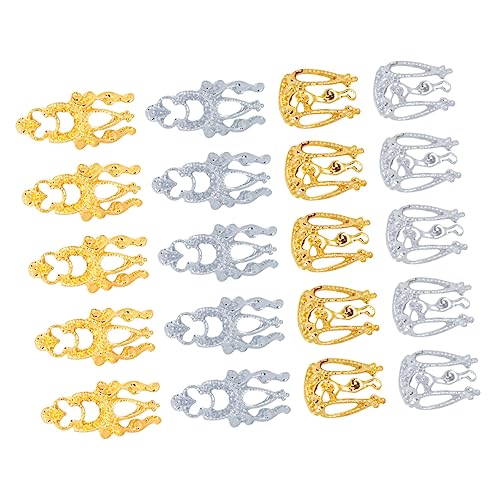 BELLIFFY 20 Stück Teiliges Nail Art Dekorationsset aus Legierung in Gold und Silber Nagelschmuck Accessoires für DIY Nail Art Geeignet für Bühne Party und Besondere Anlässe BELLIFFY 20 Stück Teiliges Nail Art Dekorationsset aus Legierung in Gold und Silber Nagelschmuck Accessoires für DIY Nail Art Geeignet für Bühne Party und Besondere Anlässe von BELLIFFY