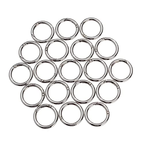 BELLIFFY 20 Stück Teiliges Zinklegierung Sprungringe Silber Offene Binderinge für Schmuckherstellung Rostbeständig Langlebig Vielseitig Einsetzbar für Schlüsselanhänger Taschen und DIY BELLIFFY 20 Stück Teiliges Zinklegierung Sprungringe Silber Offene Binderinge für Schmuckherstellung Rostbeständig Langlebig Vielseitig Einsetzbar für Schlüsselanhänger Taschen und DIY von BELLIFFY