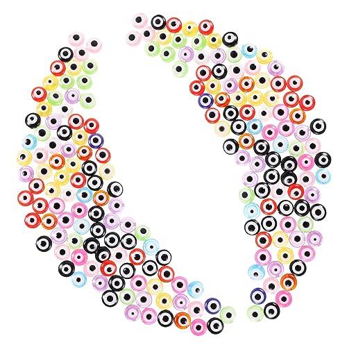 BELLIFFY 200 Stück Farbige Harzperlen, Handgefertigte Perlen, Charm Herstellung, Perlen Für DIY Perlen, Schmuckherstellung, Öse, Kleine Perlen, Schmuck Abstandshalter, Schmuckbastelperlen, von BELLIFFY