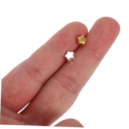 BELLIFFY 200 Stück Stern Abstand Perlen Großes Loch Kunststoff Sterne Spacer Beads für DIY Schmuck Armband Halskette Basteln Geburtstagsfeier Zubehör BELLIFFY 200 Stück Stern Abstand Perlen Großes Loch Kunststoff Sterne Spacer Beads für DIY Schmuck Armband Halskette Basteln Geburtstagsfeier Zubehör von BELLIFFY