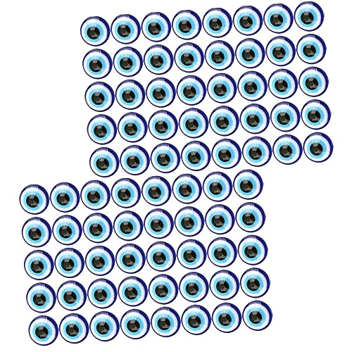 BELLIFFY 200 Stück Teufelsaugen Patch Perlen Zum Basteln Von Armbändern, Perlenanhänger, Böse Augen, Flache Perlen Mit Bösem Blick, Perlen Mit Bösem Blick Zur Armbandherstellung, Perlen von BELLIFFY
