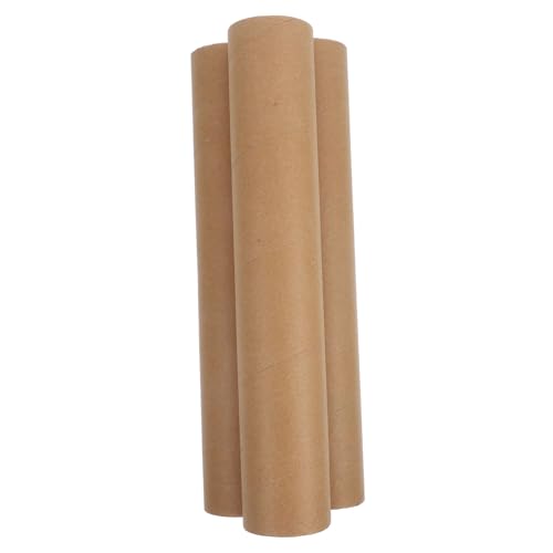 BELLIFFY 3 Stück Teiliges Blanko Papierrolle Bastelpapier Rohre Naturfarbene Papphülsen für DIY Kunstprojekte Kindergarten Kreative Bastelmaterialien von BELLIFFY