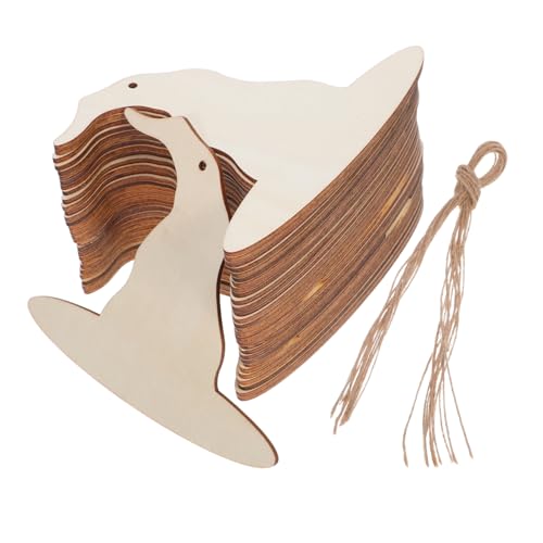 BELLIFFY 30 Stk. Teiliges Holz DIY Hexenhut Holzscheiben mit Glatter Oberfläche und Robustem Material Juteschnur zum Bemalen und Basteln für Halloween Dekorationen und Partybedarf BELLIFFY 30 Stk. Teiliges Holz DIY Hexenhut Holzscheiben mit Glatter Oberfläche und Robustem Material Juteschnur zum Bemalen und Basteln für Halloween Dekorationen und Partybedarf von BELLIFFY