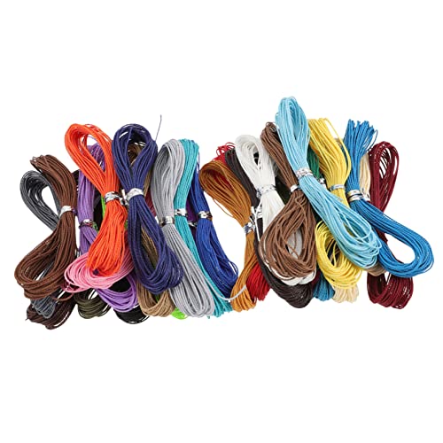 BELLIFFY 30 Stück Gewachste Baumwollseil Armbänder Zur Schmuckherstellung, Gewachste Polyester Schmuckherstellungsschnur, Halskettenschnur, Gewachster Faden Für Armbänder, Schmuckfaden, BELLIFFY 30 Stück Gewachste Baumwollseil Armbänder Zur Schmuckherstellung, Gewachste Polyester Schmuckherstellungsschnur, Halskettenschnur, Gewachster Faden Für Armbänder, Schmuckfaden, von BELLIFFY