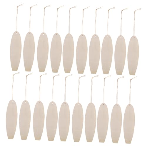 BELLIFFY 30 Stück Teiliges Bunte Unvollendete Holz Surfbrett Schilder für Kreative DIY Bastelprojekte Handwerk Strand Party Dekoration Wand und Türhänger Fördert Geschicklichkeit und von BELLIFFY