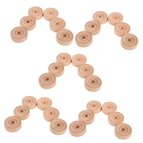 BELLIFFY 30 Stück Teiliges Holzräder mit Loch Naturbelassene Glatte Holzscheiben für DIY Spielzeugauto Zug und Bastelprojekte Vielseitige Stabile Holzräder aus Massivholz BELLIFFY 30 Stück Teiliges Holzräder mit Loch Naturbelassene Glatte Holzscheiben für DIY Spielzeugauto Zug und Bastelprojekte Vielseitige Stabile Holzräder aus Massivholz von BELLIFFY